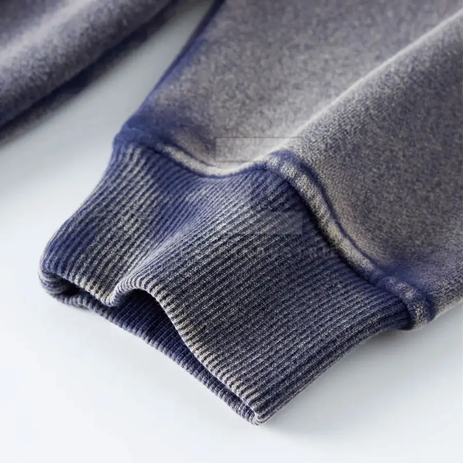 High Quality Street Wear Men's Acid Wash Hoodies 100% Cotton Custom Color Winter Solid Eco-Friendly Breathable — Zefal Industries product photograph 5 of 6