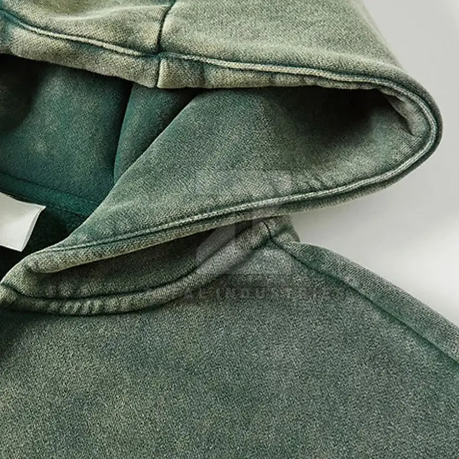 2025 Online Sale High Quality Men Acid Wash Hoodies 100% Cotton Custom Logo Casual Winter — Zefal Industries product photograph 3 of 6