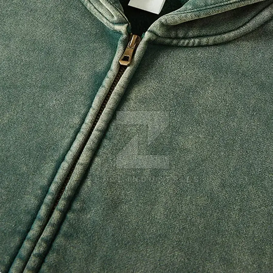 2025 Online Sale High Quality Men Acid Wash Hoodies 100% Cotton Custom Logo Casual Winter — Zefal Industries product photograph 5 of 6