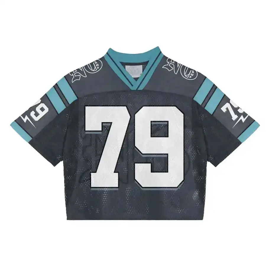 Professional American Football Jersey for Men Customizable Team Brand Name Anti-Bacterial 100% Polyester Comfortable Quick Dry — Zefal Industries product photograph 4 of 6