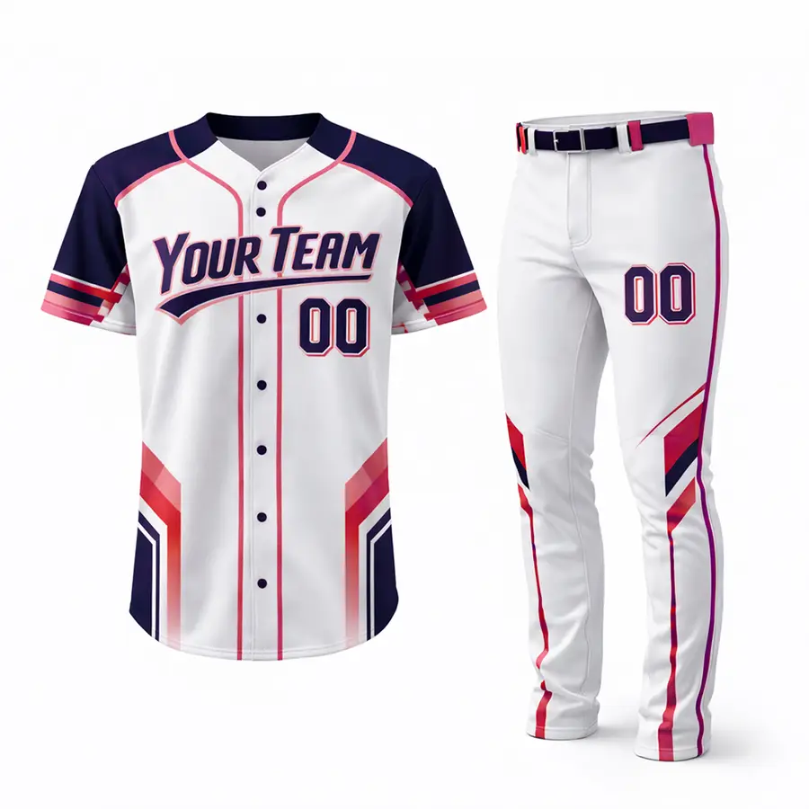 Custom Teamwear Printed Jersey Mesh Twill Button Shirt Set Anti-Bacterial Winter 100% Polyester — Zefal Industries product photograph 5 of 6