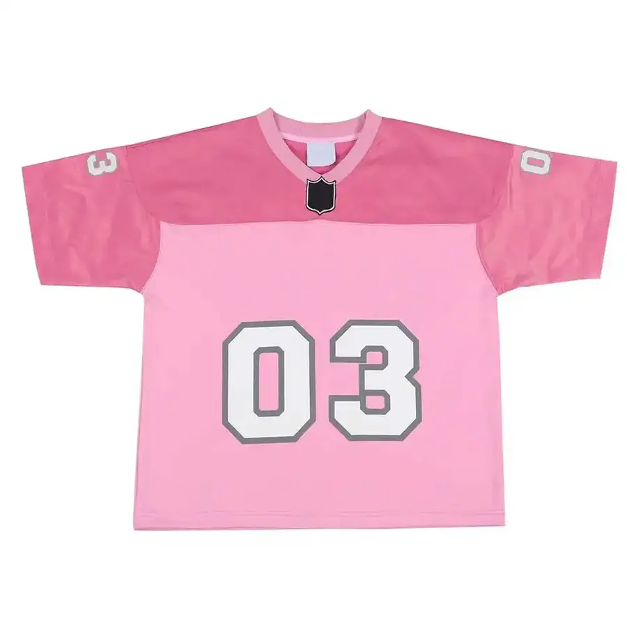 Promotion Winter Breathable Polyester Sports Apparel Full Sleeve Plus Size Men's Regular Fit American Football Jersey Front — Zefal Industries product photograph 4 of 6