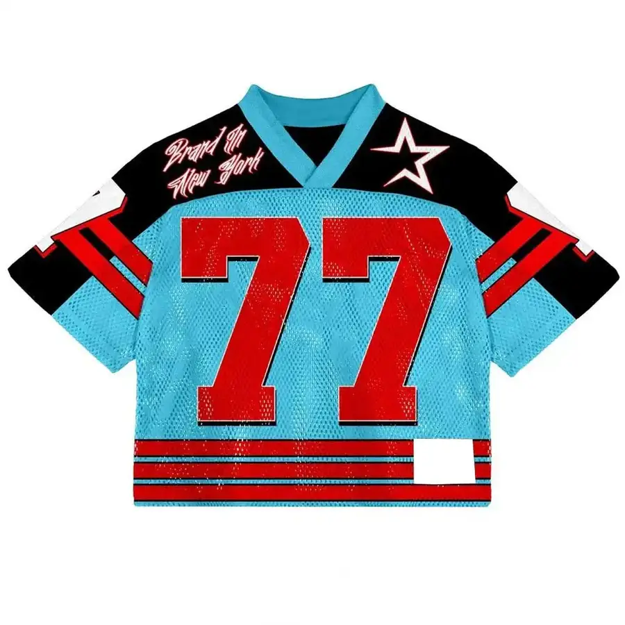 Promotion Winter Breathable Polyester Sports Apparel Full Sleeve Plus Size Men's Regular Fit American Football Jersey Front — Zefal Industries product photograph 6 of 6