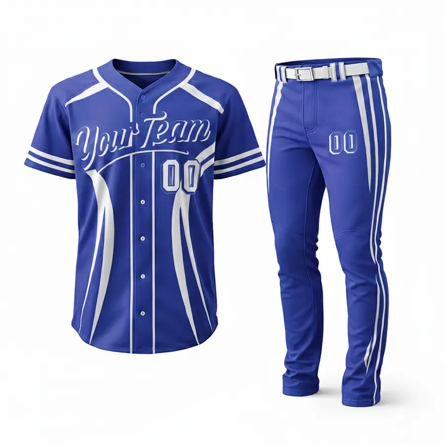 Custom Colors Base Ball Set High Quality Men Wholesale Sportswear Breathable Quick Dry 100% Polyester Anti-Bacterial Winter — Zefal Industries product photograph 2 of 6