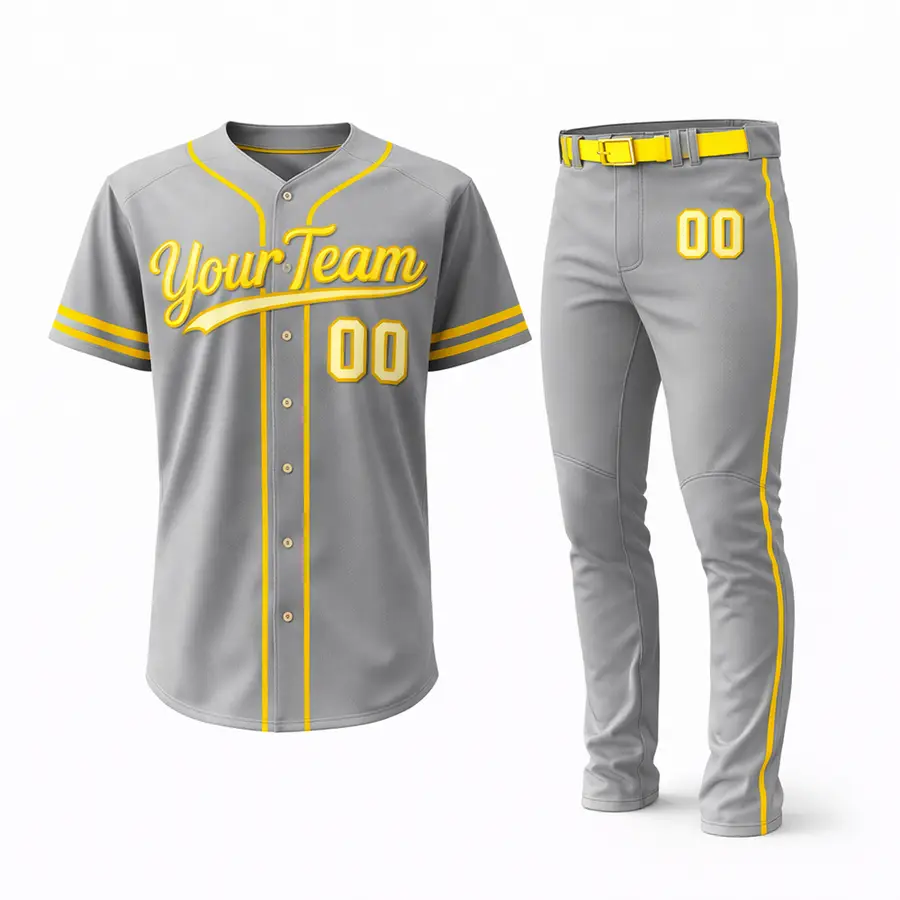 Customized Digital Print Button Jersey Men Breathable Polyester Anti-Bacterial Full Sleeve Blank Softball Jersey 2025 Wholesale — Zefal Industries product photograph 1 of 6