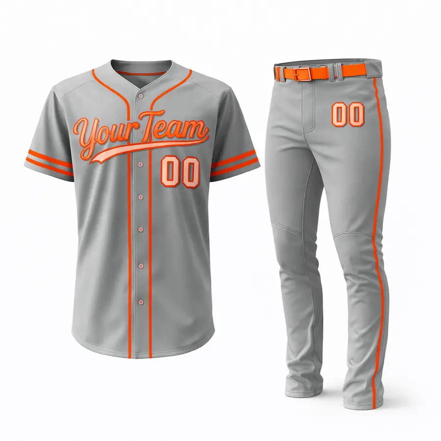 Customized Digital Print Button Jersey Men Breathable Polyester Anti-Bacterial Full Sleeve Blank Softball Jersey 2025 Wholesale — Zefal Industries product photograph 3 of 6