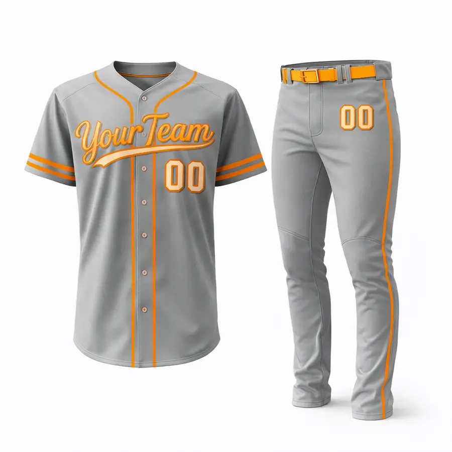Customized Digital Print Button Jersey Men Breathable Polyester Anti-Bacterial Full Sleeve Blank Softball Jersey 2025 Wholesale — Zefal Industries product photograph 4 of 6