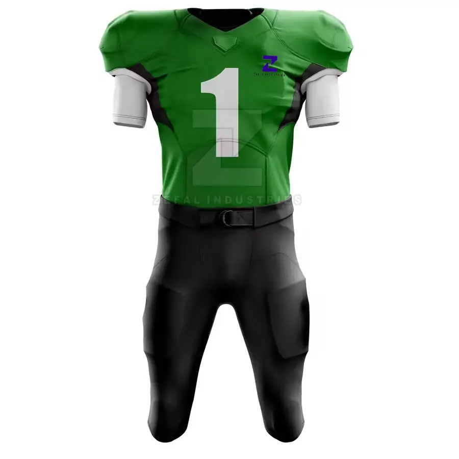 Wholesale Premium Quality Printed Breathable Short Sleeve American Football Uniform Best Selling — Zefal Industries product photograph 1 of 6