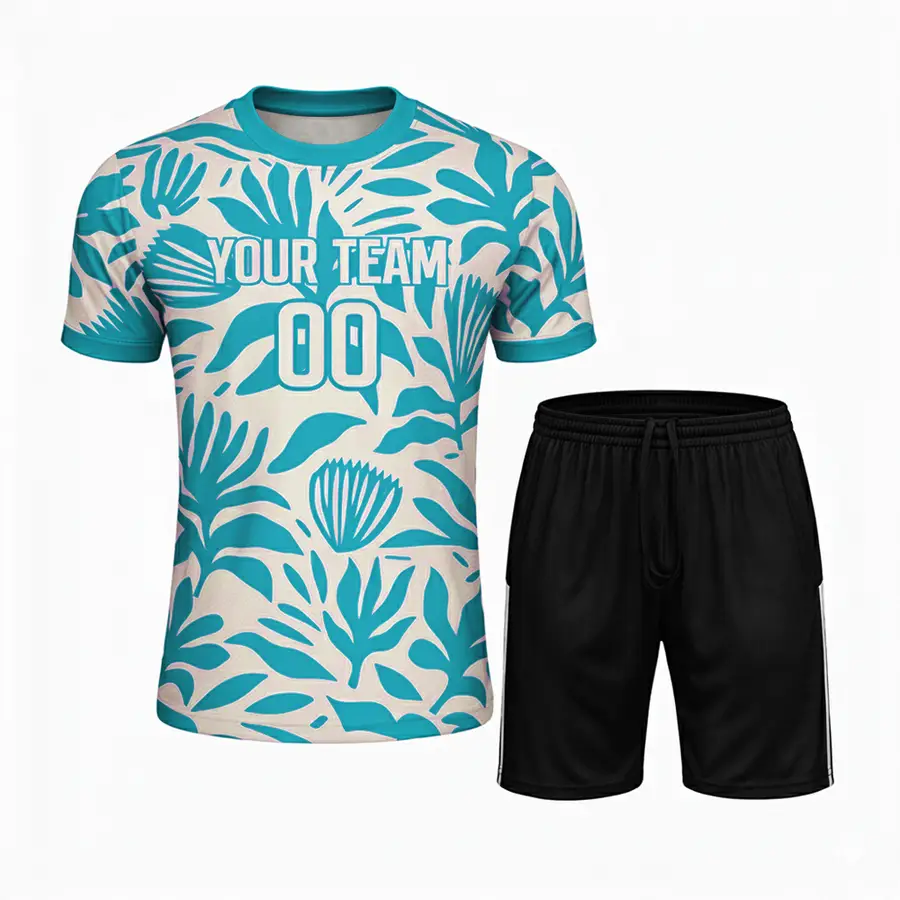 Men's Adults Tennis Jersey and Shorts Team Kit-Anti-Bacterial 100% Polyester Winter Sports Wear Customizable — Zefal Industries product photograph 6 of 6