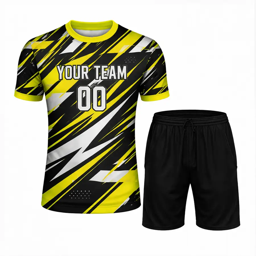 Sports Custom Digital Print Breathable Anti-Bacterial 100% Polyester Winter Shirt & Shorts — Zefal Industries product photograph 3 of 6