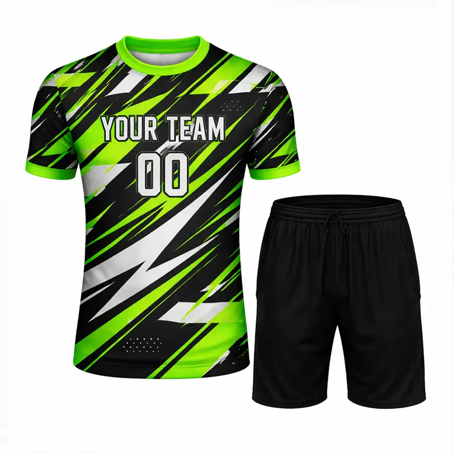 Sports Custom Digital Print Breathable Anti-Bacterial 100% Polyester Winter Shirt & Shorts — Zefal Industries product photograph 4 of 6