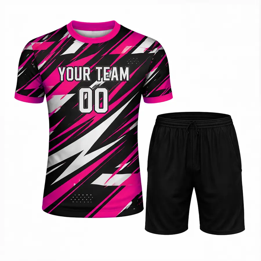 Sports Custom Digital Print Breathable Anti-Bacterial 100% Polyester Winter Shirt & Shorts — Zefal Industries product photograph 5 of 6