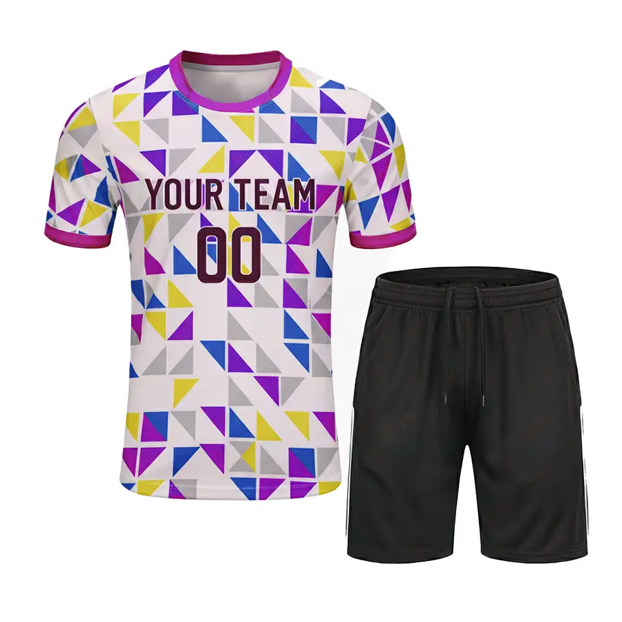 Customized Digital Print Anti-Bacterial Winter Men Clothing Quick Dry Breathable Tennis Shirt Sets — Zefal Industries product photograph 4 of 6