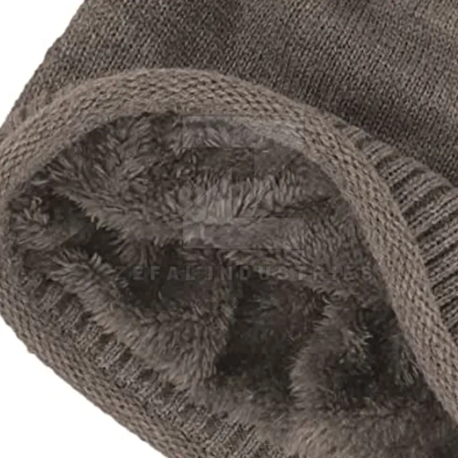 Premium Quality Latest Design Breathable & Waterproof Unisex Beanie Hats Wholesale 100% Wool & Cotton Customized — Zefal Industries product photograph 6 of 6