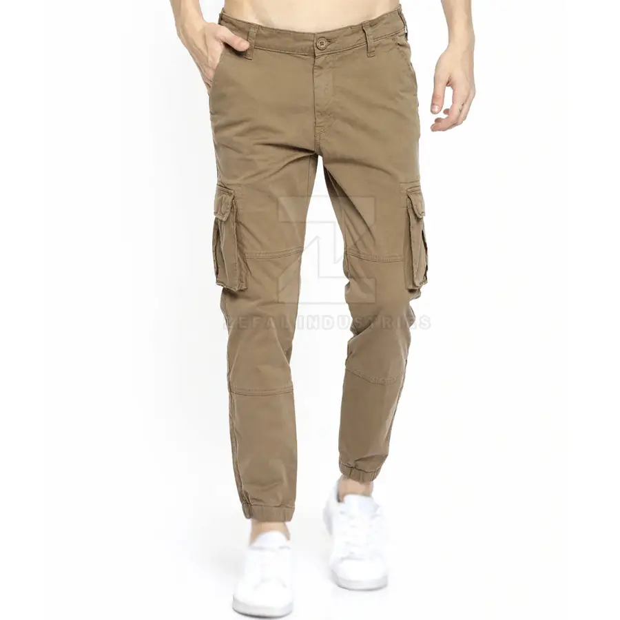 Outdoor Use Customized Logo Straight Dark Lightweight Casual Cargo Pants for Men 100% Cotton Eco-Friendly Low Price New Arrival — Zefal Industries product photograph 1 of 6
