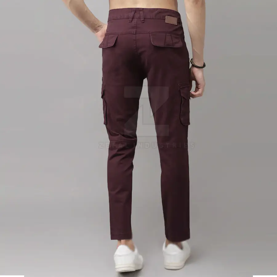 Custom Made Men's Casual Dark Wash Mid Lightweight Straight Cargo Pants Customized Logo Breathable Eco-Friendly Quick Dry 100% — Zefal Industries product photograph 2 of 6
