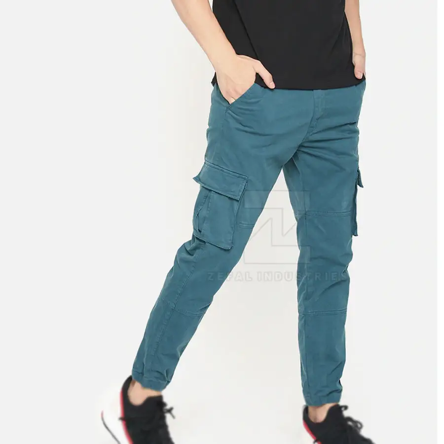 Custom Size Lightweight Casual Men's Cargo Pants 100% Cotton Breathable Quick Dry Outdoor Workout Pants — Zefal Industries product photograph 5 of 6