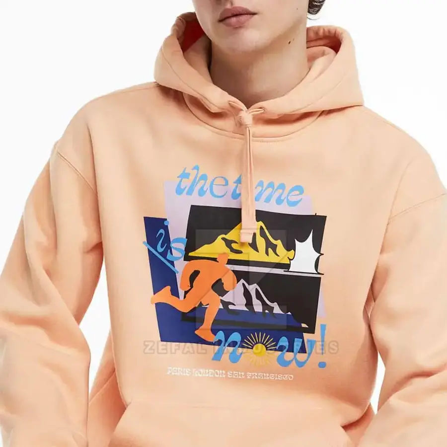 High Quality DTG/DTF Printed 100% Cotton Fleece Solid Winter Hoodies for Men with Custom OEM Service — Zefal Industries product photograph 5 of 6