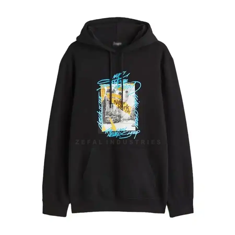 Streetwear Best Selling DTG/DTF Fleece Hoodies Men Winter 100% Cotton Customizable Design Casual Eco-Friendly Breathable High — real Zefal Industries product photograph