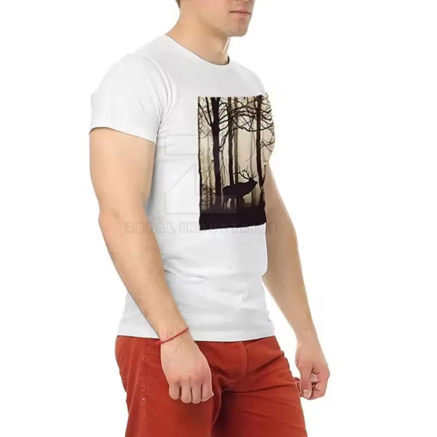 100% Cotton DTG/DTF Printed T-Shirts-Factory Direct Sale Online Sale Quick Dry & Breathable — Zefal Industries product photograph 3 of 6