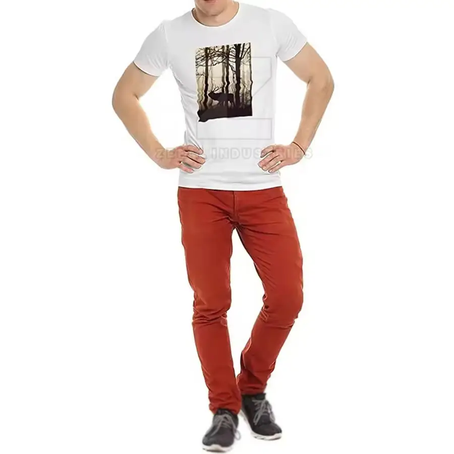 100% Cotton DTG/DTF Printed T-Shirts-Factory Direct Sale Online Sale Quick Dry & Breathable — Zefal Industries product photograph 4 of 6