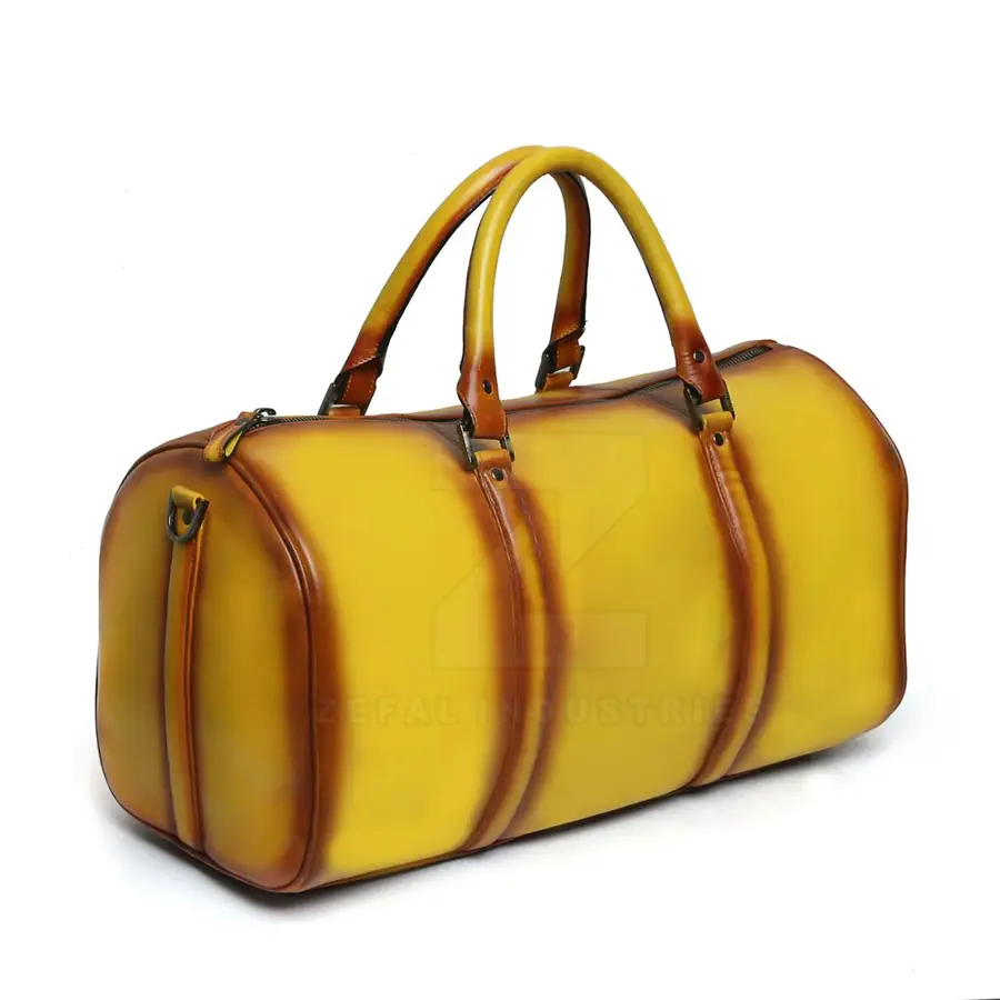 High Quality Leather Lightweight Eco-Friendly Duffle Bag Backpack Zipper Closure Customized Logo Large Capacity Gym Sports — Zefal Industries product photograph 3 of 6