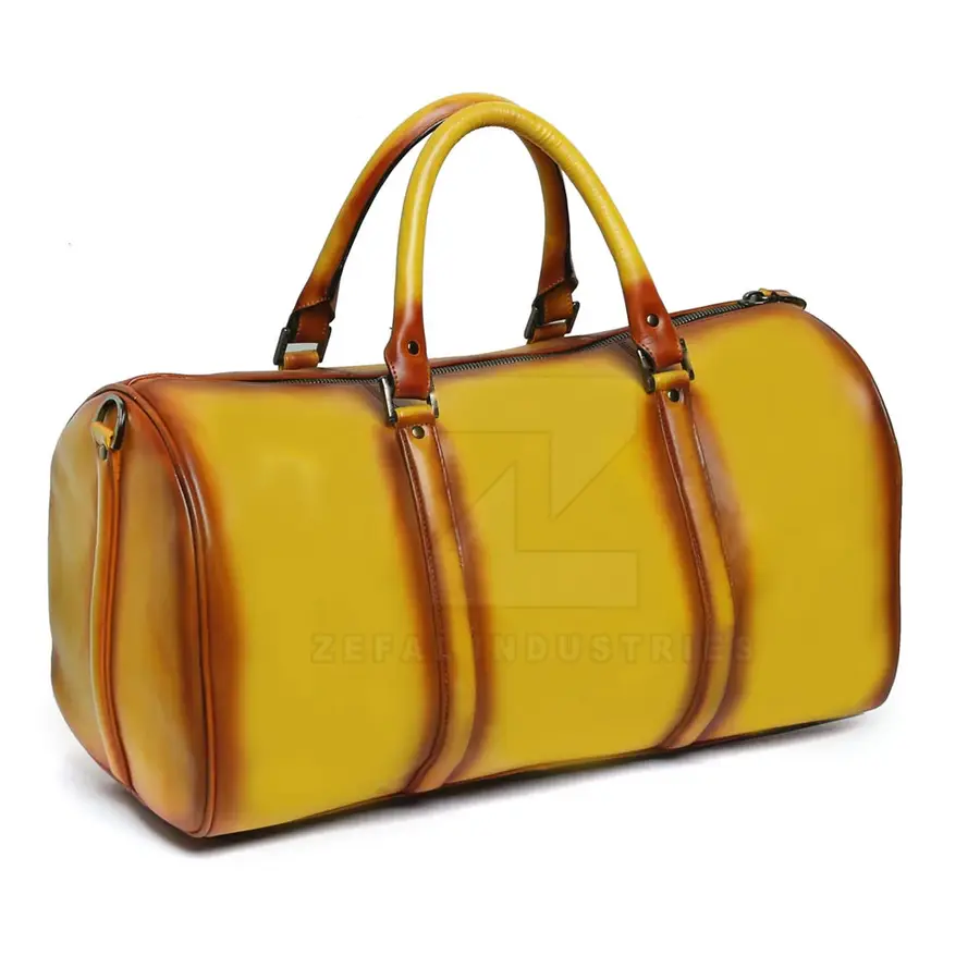 High Quality Leather Lightweight Eco-Friendly Duffle Bag Backpack Zipper Closure Customized Logo Large Capacity Gym Sports — Zefal Industries product photograph 4 of 6