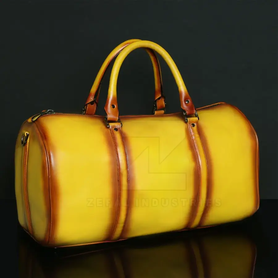High Quality Leather Lightweight Eco-Friendly Duffle Bag Backpack Zipper Closure Customized Logo Large Capacity Gym Sports — Zefal Industries product photograph 5 of 6
