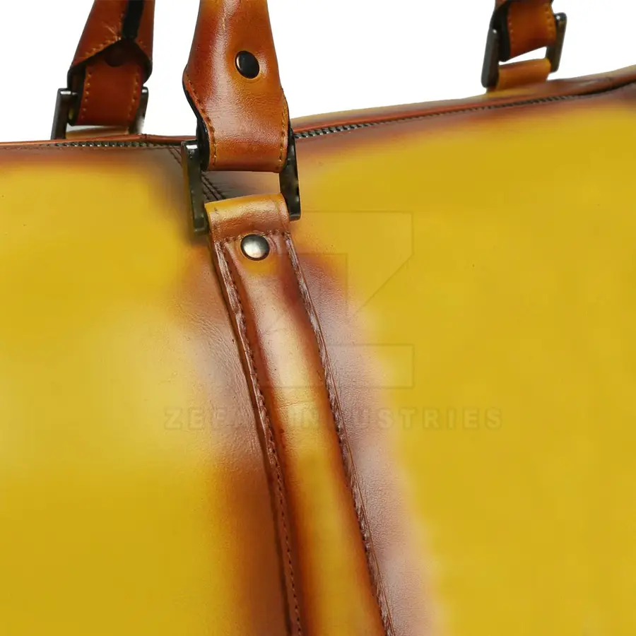High Quality Leather Lightweight Eco-Friendly Duffle Bag Backpack Zipper Closure Customized Logo Large Capacity Gym Sports — Zefal Industries product photograph 6 of 6