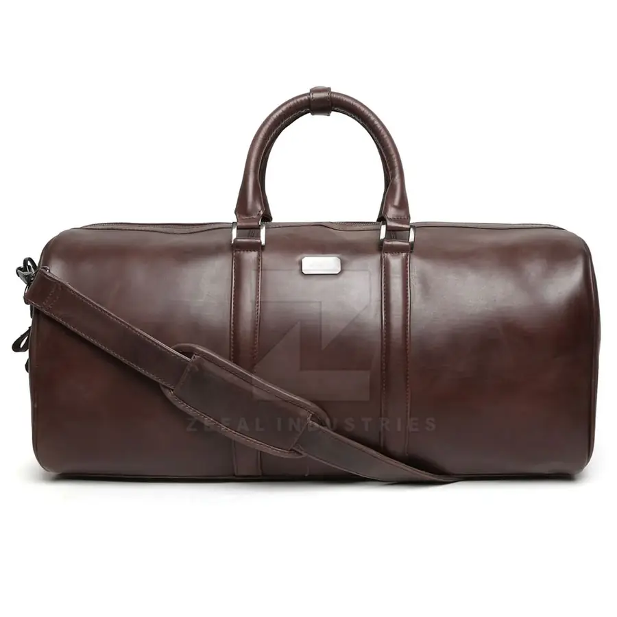 New Customized Logo Casual Leather Eco-Friendly Zipper Duffle Bags Lightweight High Quality Large Capacity Travel — real Zefal Industries product photograph