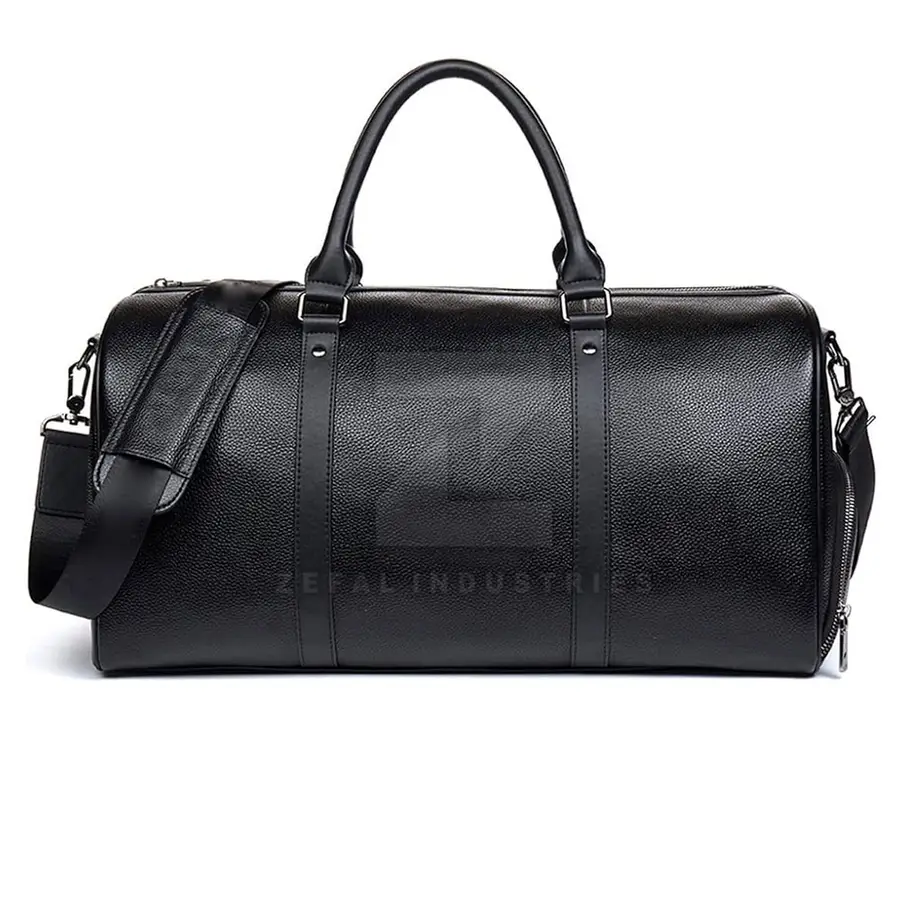 Pakistan Manufacturer 2025 High Quality Leather Lightweight Eco-Friendly Casual Travel Duffle Bags Zipper Closure OEM Service — Zefal Industries product photograph 1 of 6