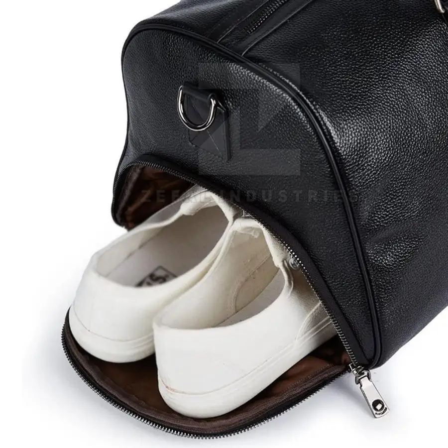 Pakistan Manufacturer 2025 High Quality Leather Lightweight Eco-Friendly Casual Travel Duffle Bags Zipper Closure OEM Service — Zefal Industries product photograph 6 of 6