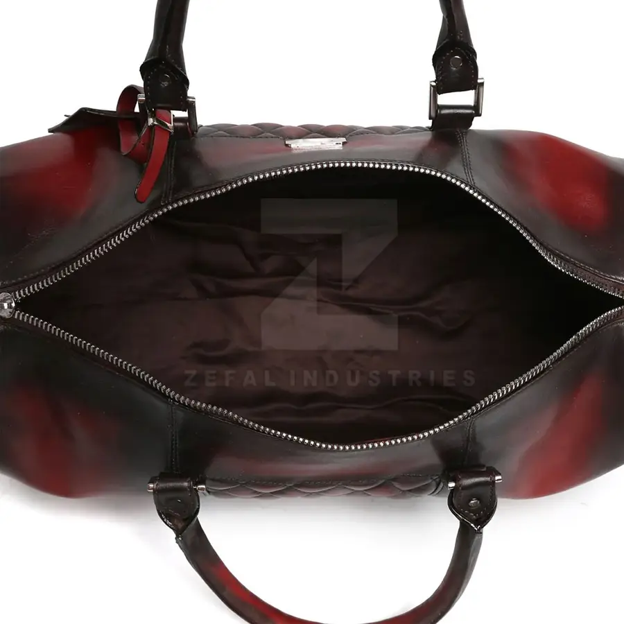 Factory Cheap Price Eco-Friendly Lightweight Leather Casual Duffle Travel Bags Zipper Closure Customized Colors Logo High — Zefal Industries product photograph 4 of 6
