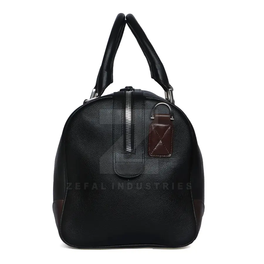 High Quality Casual Leather Duffle Bag with Zipper Closure Lightweight Custom Design for Gym & Travel — Zefal Industries product photograph 4 of 6