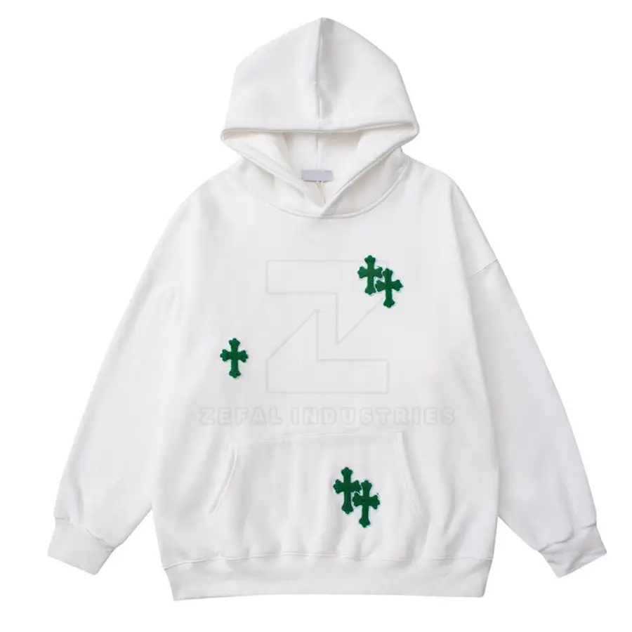 Latest Style Basics 100% Cotton Fleece Winter Warm Casual Wear Embroidery Hoodies Breathable Eco-Friendly Quick Dry Comfortable — real Zefal Industries product photograph