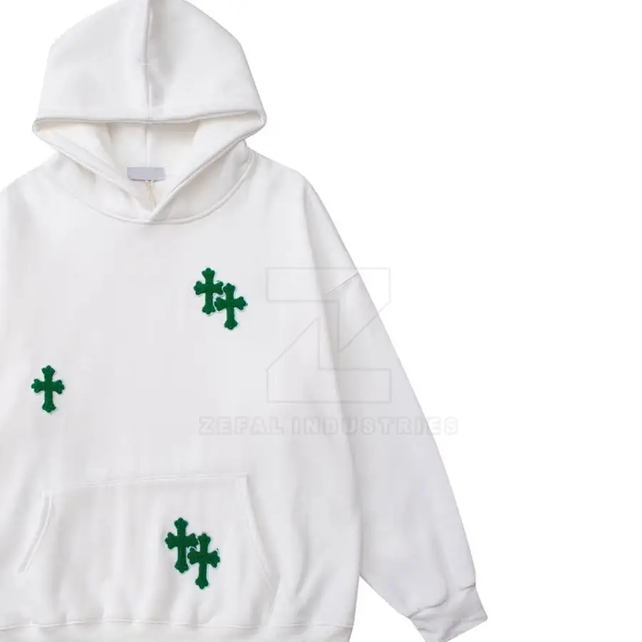 Latest Style Basics 100% Cotton Fleece Winter Warm Casual Wear Embroidery Hoodies Breathable Eco-Friendly Quick Dry Comfortable — Zefal Industries product photograph 3 of 6