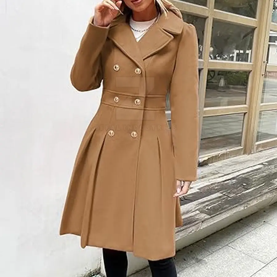 Most Popular Custom Women Casual Winter Long Coat Pakistan Made 100% Cotton Breathable Eco-Friendly High Quality Polyester — Zefal Industries product photograph 3 of 6