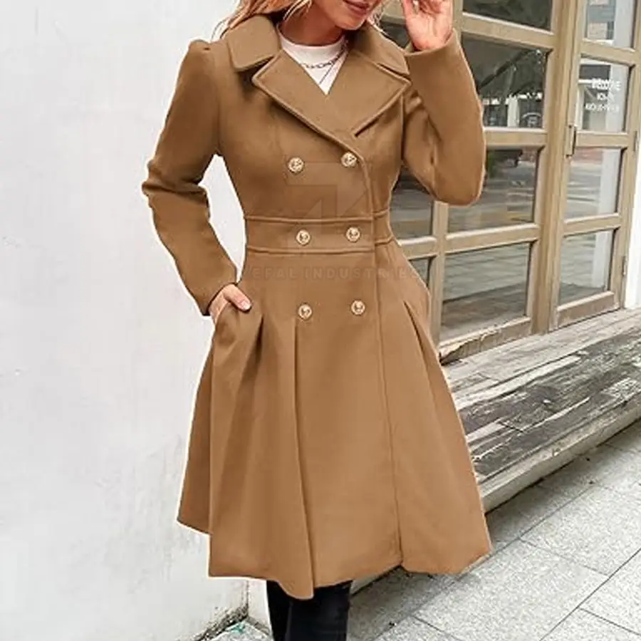 Most Popular Custom Women Casual Winter Long Coat Pakistan Made 100% Cotton Breathable Eco-Friendly High Quality Polyester — Zefal Industries product photograph 5 of 6