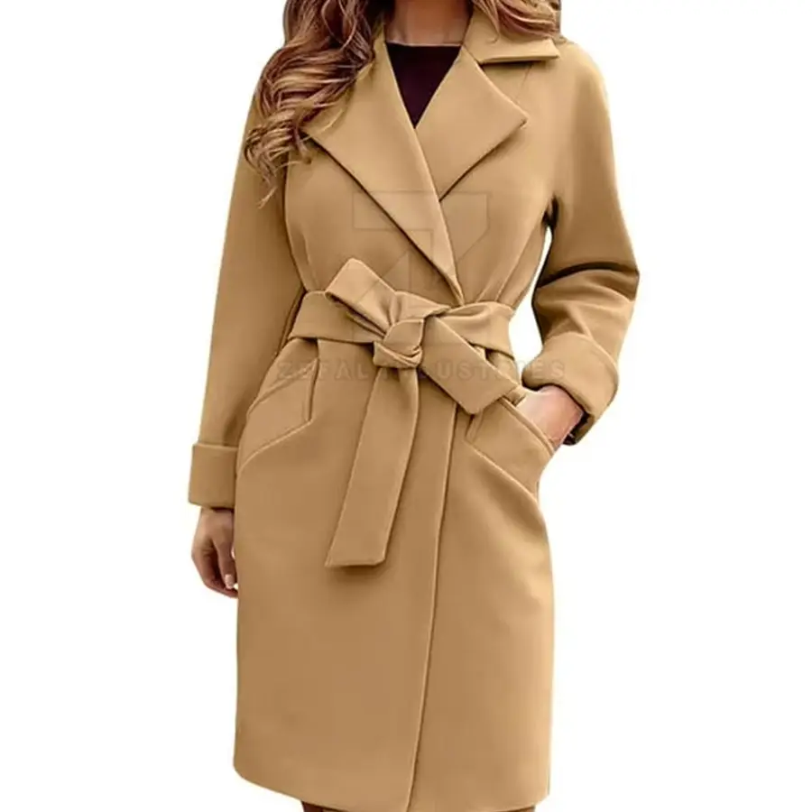 High Quality Latest Design Women's Long Winter Casual Coat Breathable Eco-Friendly 100% Cotton Filled Polyester Customizable — Zefal Industries product photograph 3 of 6