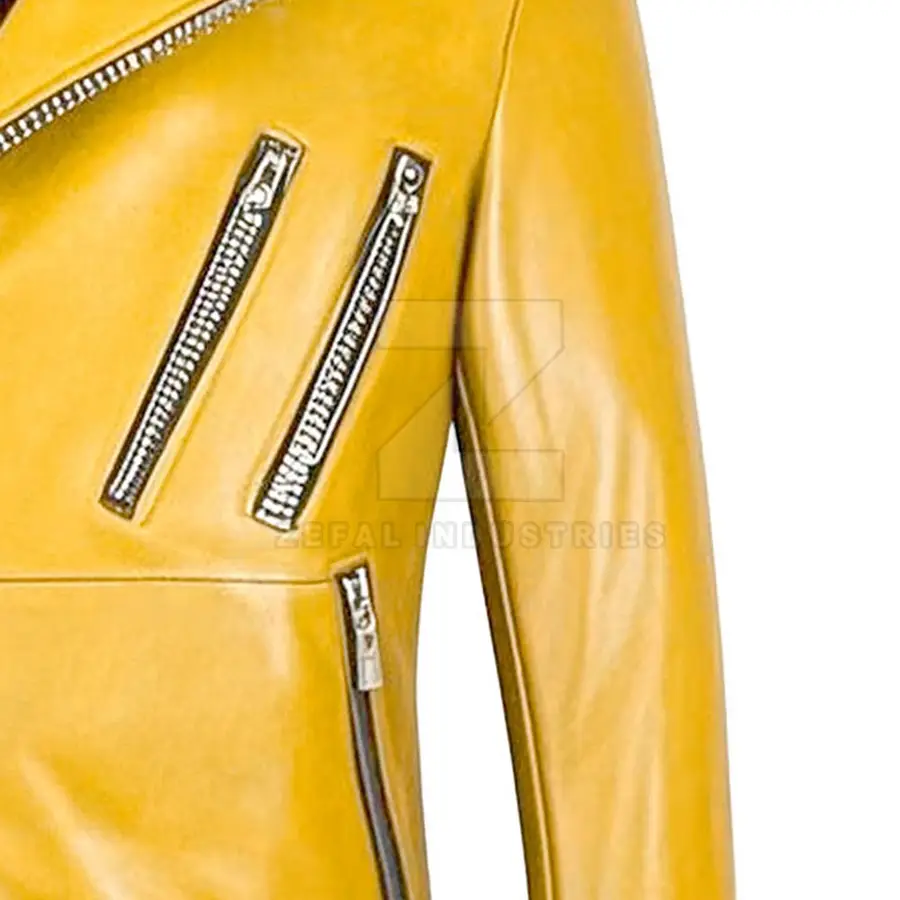 Pakistan Made Faux Leather Jacket for Men Custom Design Motorbike Formal Front Logo Winter Jacket — Zefal Industries product photograph 6 of 6