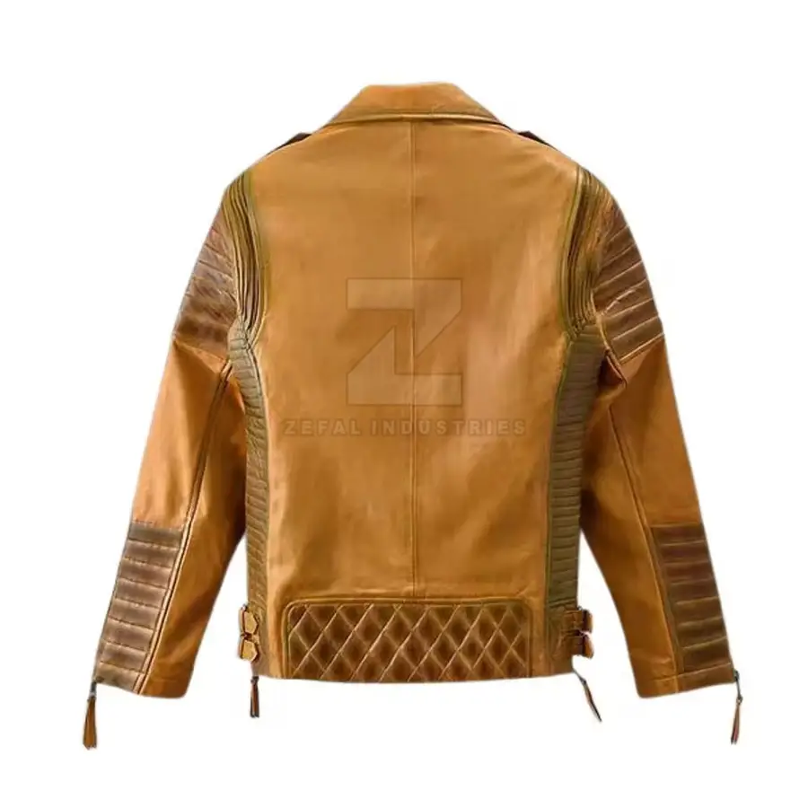 Winter Formal Leather Jacket Pakistan Made Custom Solid Color Waterproof Windproof Front Logo — Zefal Industries product photograph 2 of 6