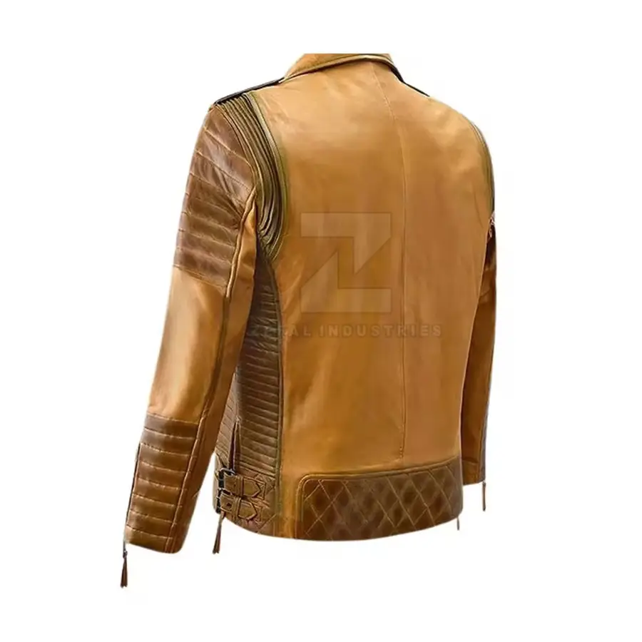 Winter Formal Leather Jacket Pakistan Made Custom Solid Color Waterproof Windproof Front Logo — Zefal Industries product photograph 4 of 6
