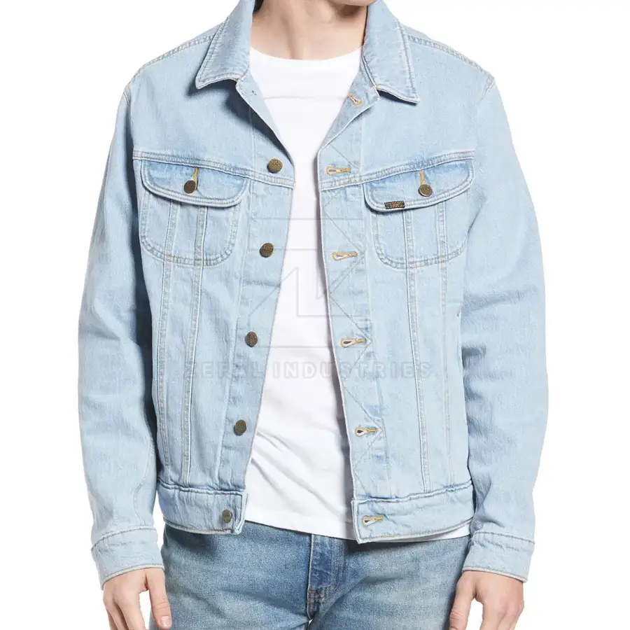 Easy Wear Men's Winter Jeans Jacket High Quality Customized Design Light Weight Comfortable Breathable Eco-Friendly Front Logo — Zefal Industries product photograph 2 of 6
