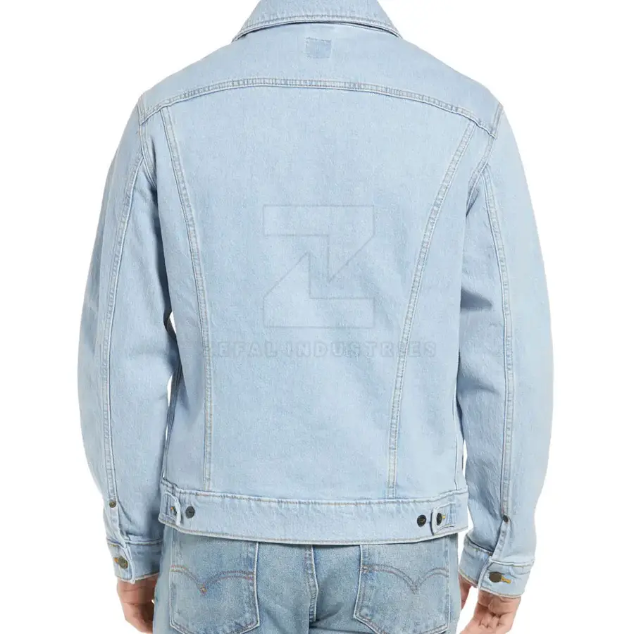 Easy Wear Men's Winter Jeans Jacket High Quality Customized Design Light Weight Comfortable Breathable Eco-Friendly Front Logo — Zefal Industries product photograph 3 of 6