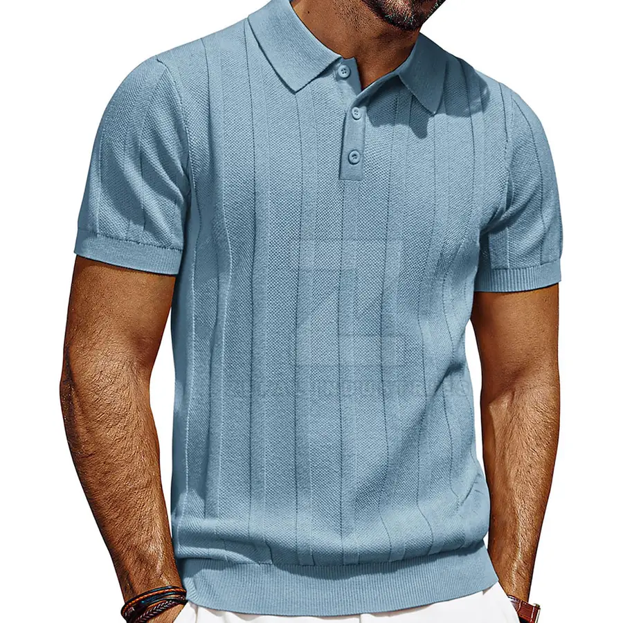 Wholesale Price Men Knitted for Shirts Solid Eco-Friendly 100% Cotton Short Sleeve Quick Dry Embroidered Customizable Design — Zefal Industries product photograph 1 of 6
