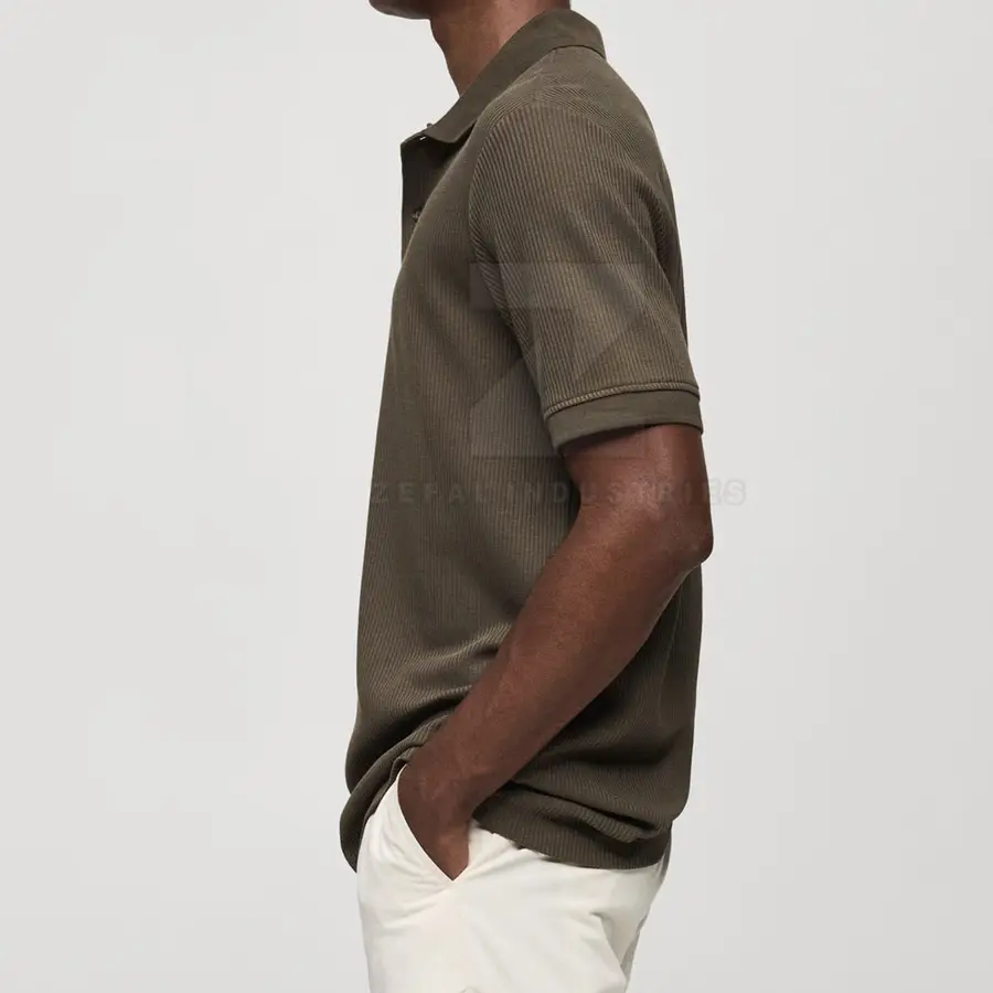 Eco-Friendly 100% Cotton Solid Knitted Men's Short Sleeve Casual Shirts Customized Design High Quality New Style — Zefal Industries product photograph 4 of 6