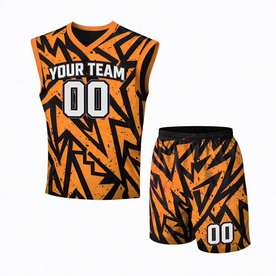 Custom Team Sportswear Jersey and Shorts Digital Print Reversible Winter Quick Dry Stretch Anti-Bacterial 100% Polyester — Zefal Industries product photograph 4 of 6