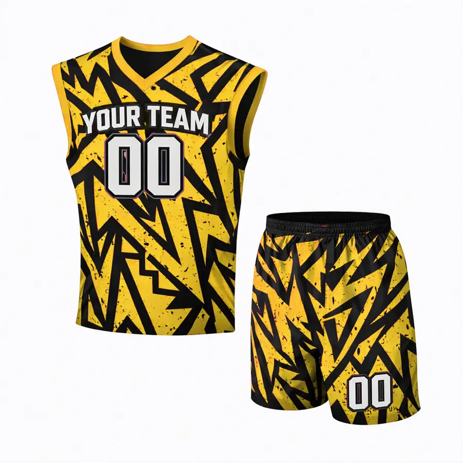 Custom Team Sportswear Jersey and Shorts Digital Print Reversible Winter Quick Dry Stretch Anti-Bacterial 100% Polyester — Zefal Industries product photograph 5 of 6