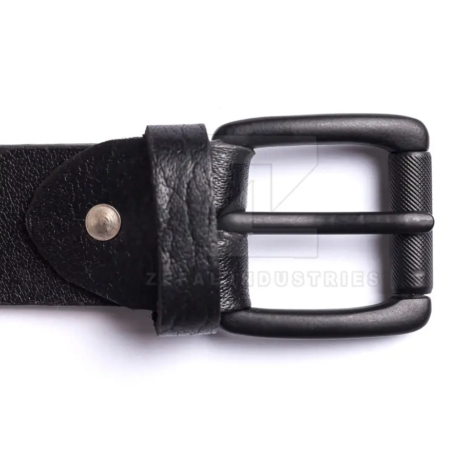 Customizable High Quality Casual Men's Cow Hide Leather Dress Pant Belts Steel Buckle Eco-Friendly Adjustable One-piece Molding — Zefal Industries product photograph 6 of 6