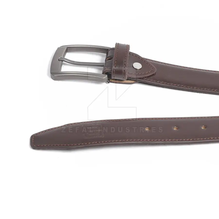 Best Selling High Quality Casual Cow Hide Steel Pin Buckle Leather Belts for Men with Custom Logo Design Eco-Friendly Adjustable — Zefal Industries product photograph 5 of 6